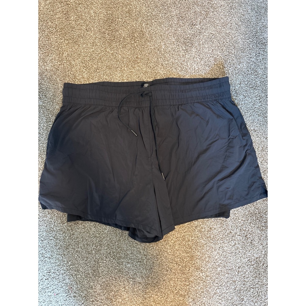 Spyder 2-in-1 Running Shorts Womens XXL Black Excellent Active Built-in Liner
